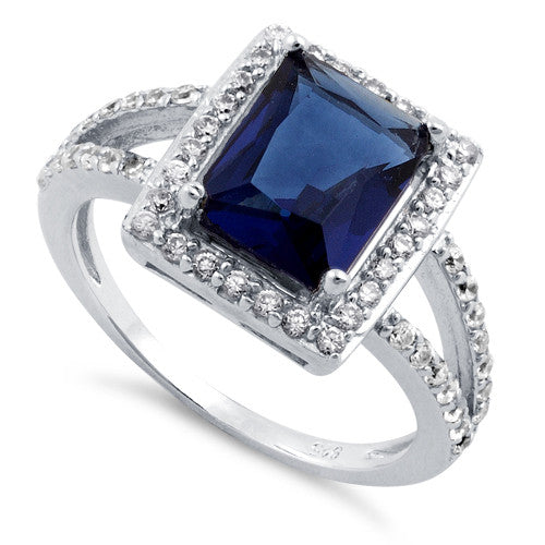 Sapphire hot sale cz ring