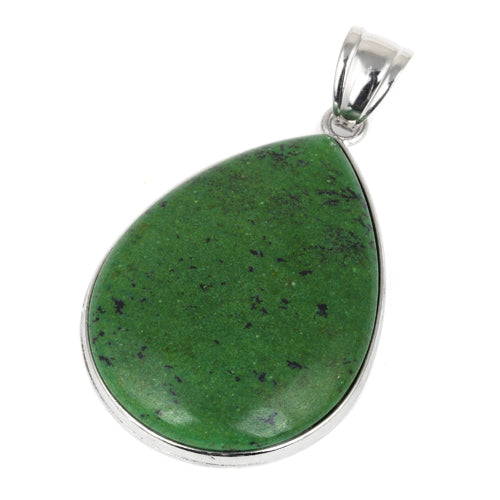 30X40MM Pear Gapeite Turquoise Gemstone Pendant (Not Sterling Silver)