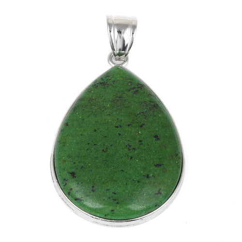 30X40MM Pear Gapeite Turquoise Gemstone Pendant (Not Sterling Silver)