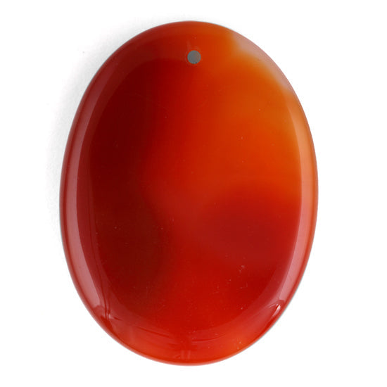 30X40MM Plain Oval Carnelian Agate Gem Stone Pendant