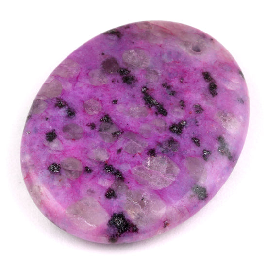 35X45MM Plain Oval Sugilite-Kiwi Gem Stone Pendant