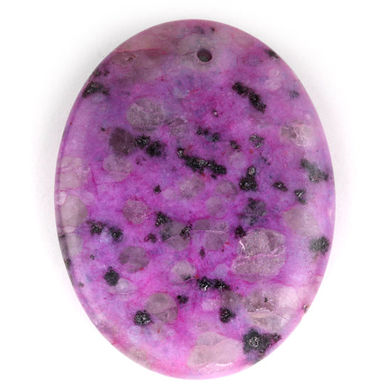 35X45MM Plain Oval Sugilite-Kiwi Gem Stone Pendant