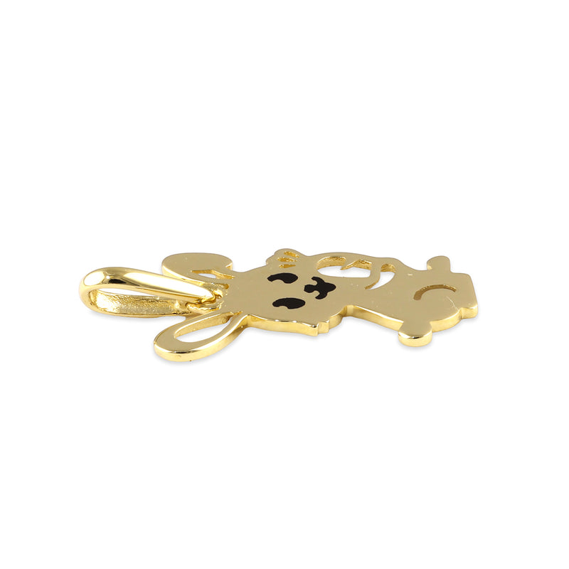 Solid 14K Gold Bunny Rabbit Pendant