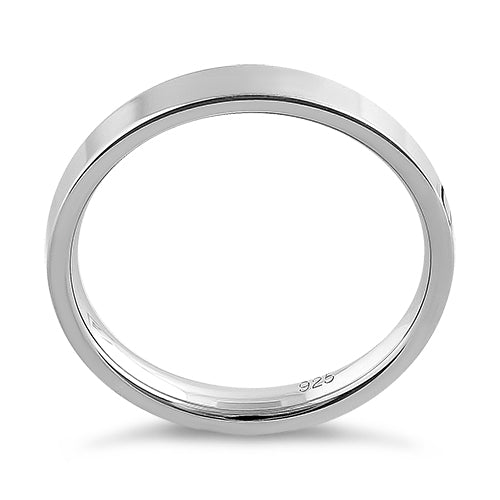 Sterling Silver 3MM Flat Wedding Band