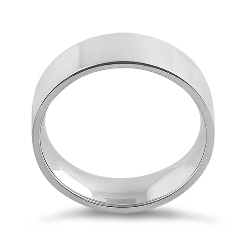 Sterling Silver 6MM Flat Wedding Band