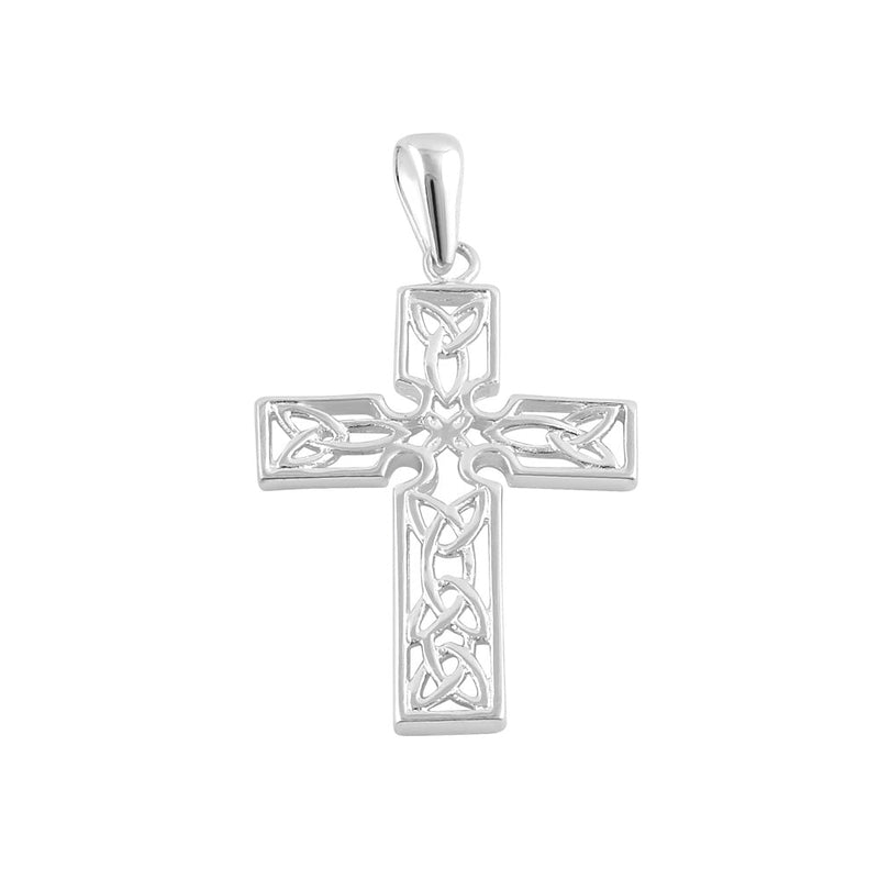 Sterling Silver Large Celtic Cross Pendant