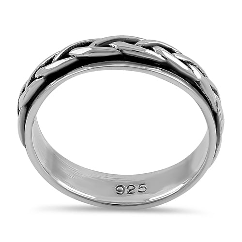 Sterling Silver 5MM Knot Ring