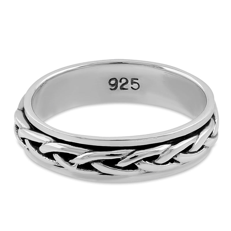 Sterling Silver 5MM Knot Ring