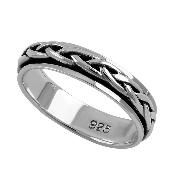 Sterling Silver 5MM Knot Ring