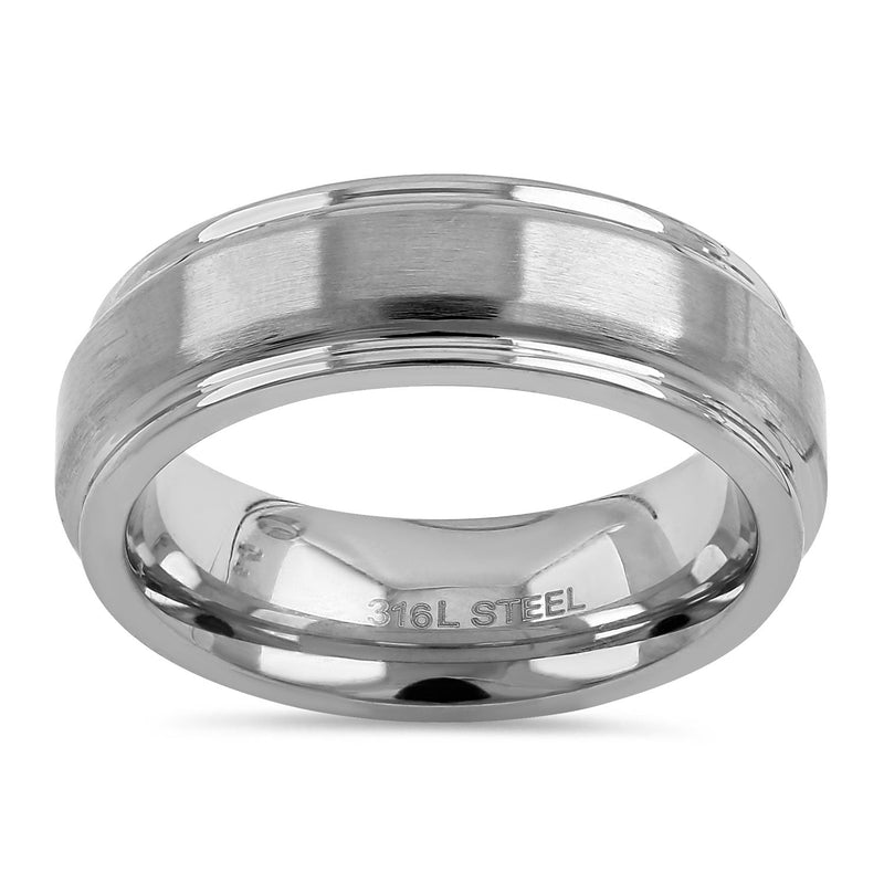 Stainless Steel Wedding Band Ring