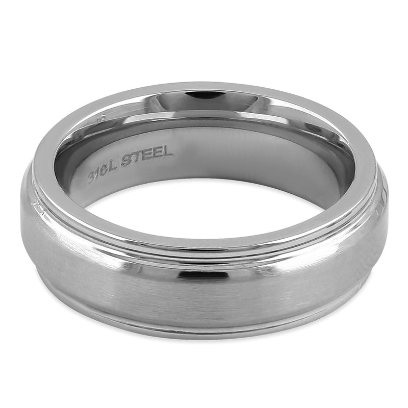 Stainless Steel Wedding Band Ring