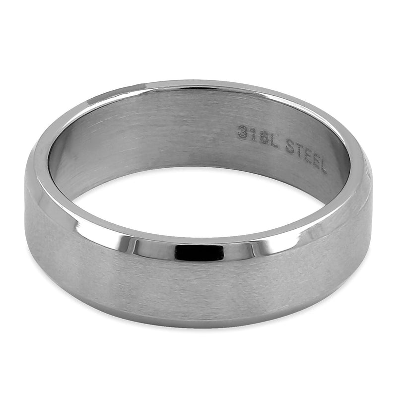 Stainless Steel 6mm Wedding Band Ring