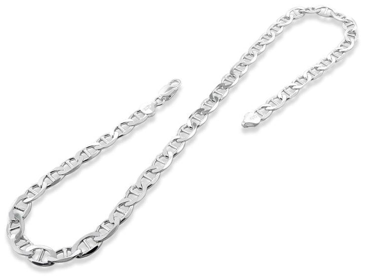 Sterling Silver Flat Marina Chain 7.20MM