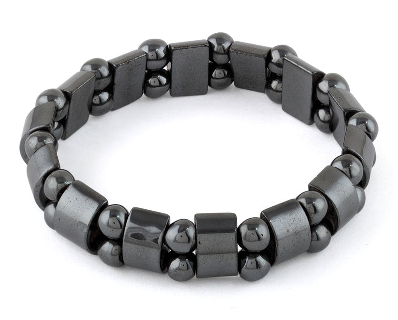 Hematite Tanker Gemstone Bracelet