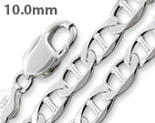 Sterling Silver Flat Marina Chain 10.0MM