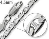 Sterling Silver Flat Marina Chain 4.5 MM