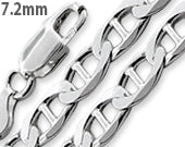 Sterling Silver Flat Marina Chain 7.20MM