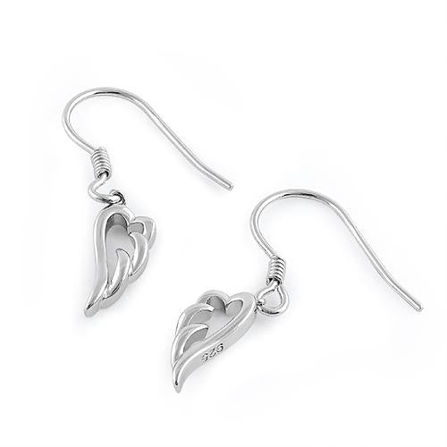 Sterling Silver Wing Earrings