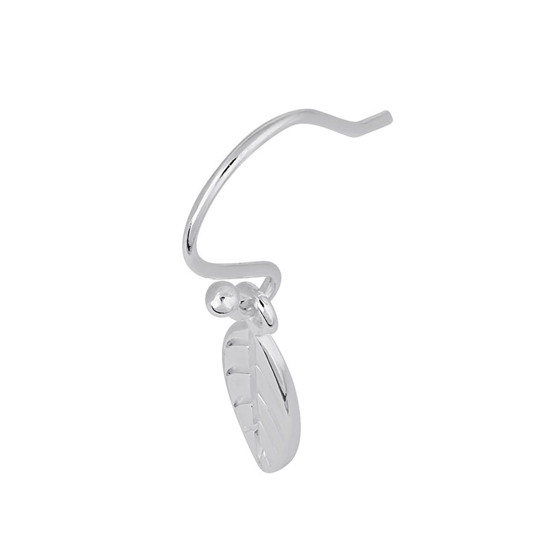 Sterling Silver Dangling Leaf Earrings