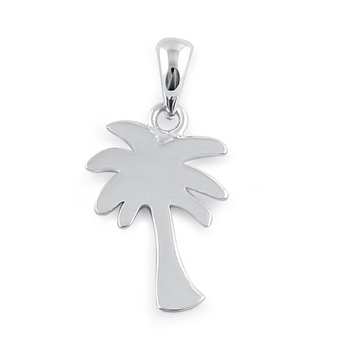 Sterling Silver Palm Tree Pendant