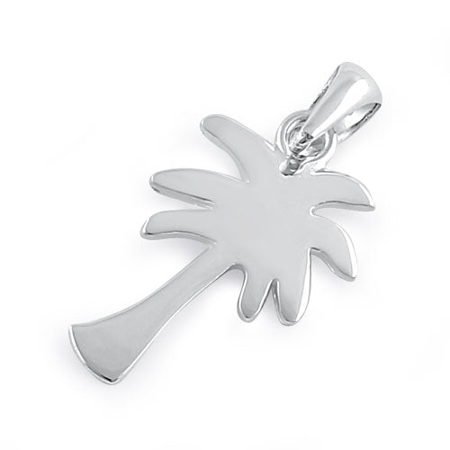 Sterling Silver Palm Tree Pendant