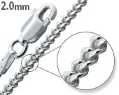 Sterling Silver Curb Chains 2MM