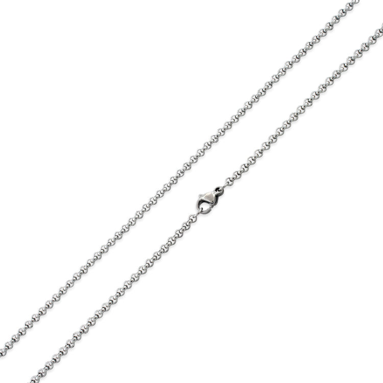 Stainless Steel 30" Rollo Chain Necklace 2.5 MM