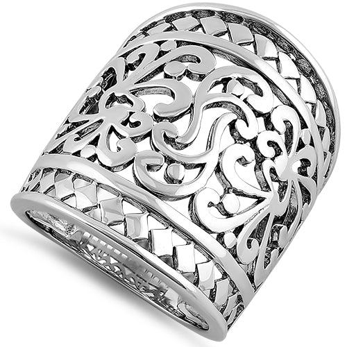 Sterling Silver Grand Artistic Ring