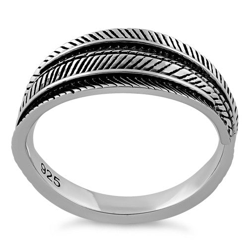 Sterling Silver Leaves Ring