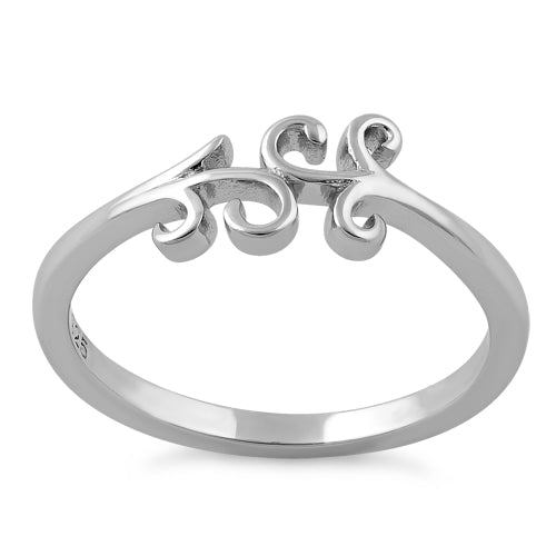 Sterling Silver Vines Ring